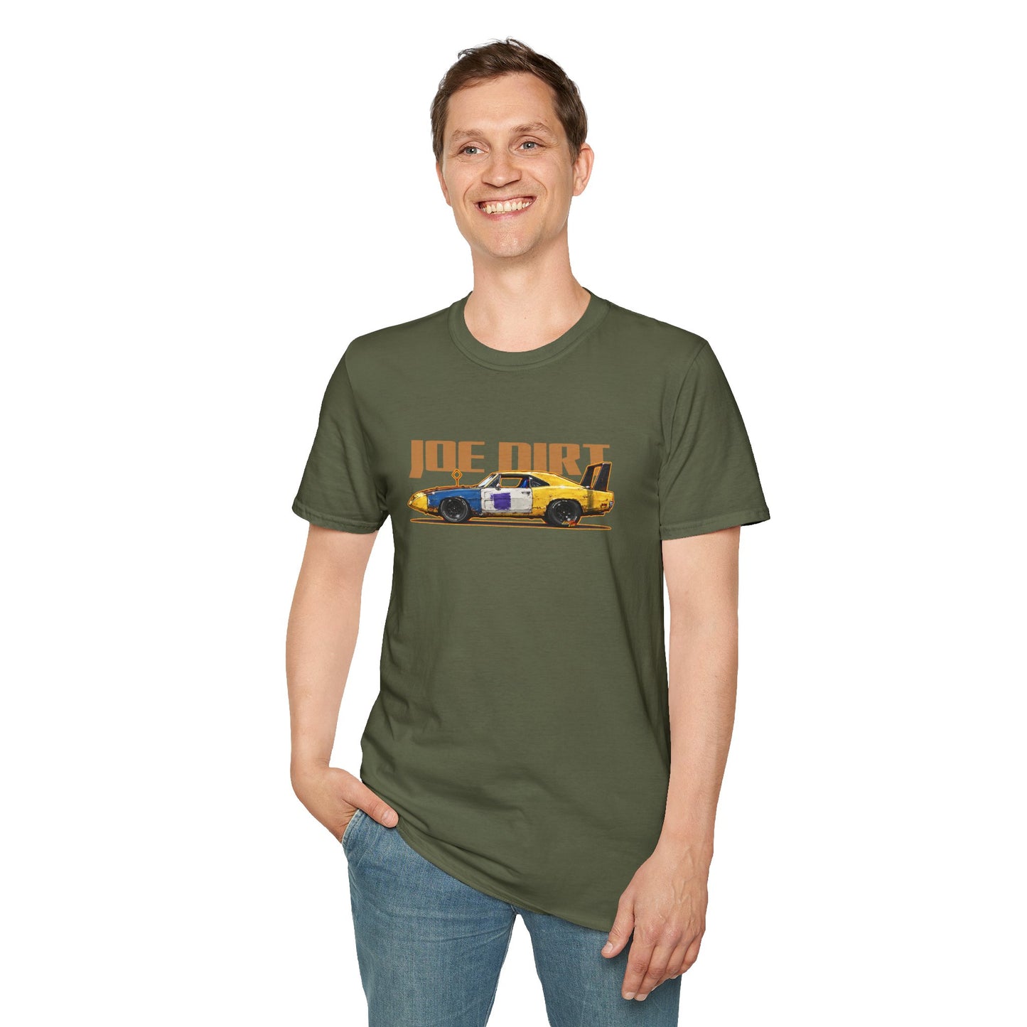 JOE DIRT 1969 Dodge Charger Daytona Collectible Fireball Art Tee Shirt