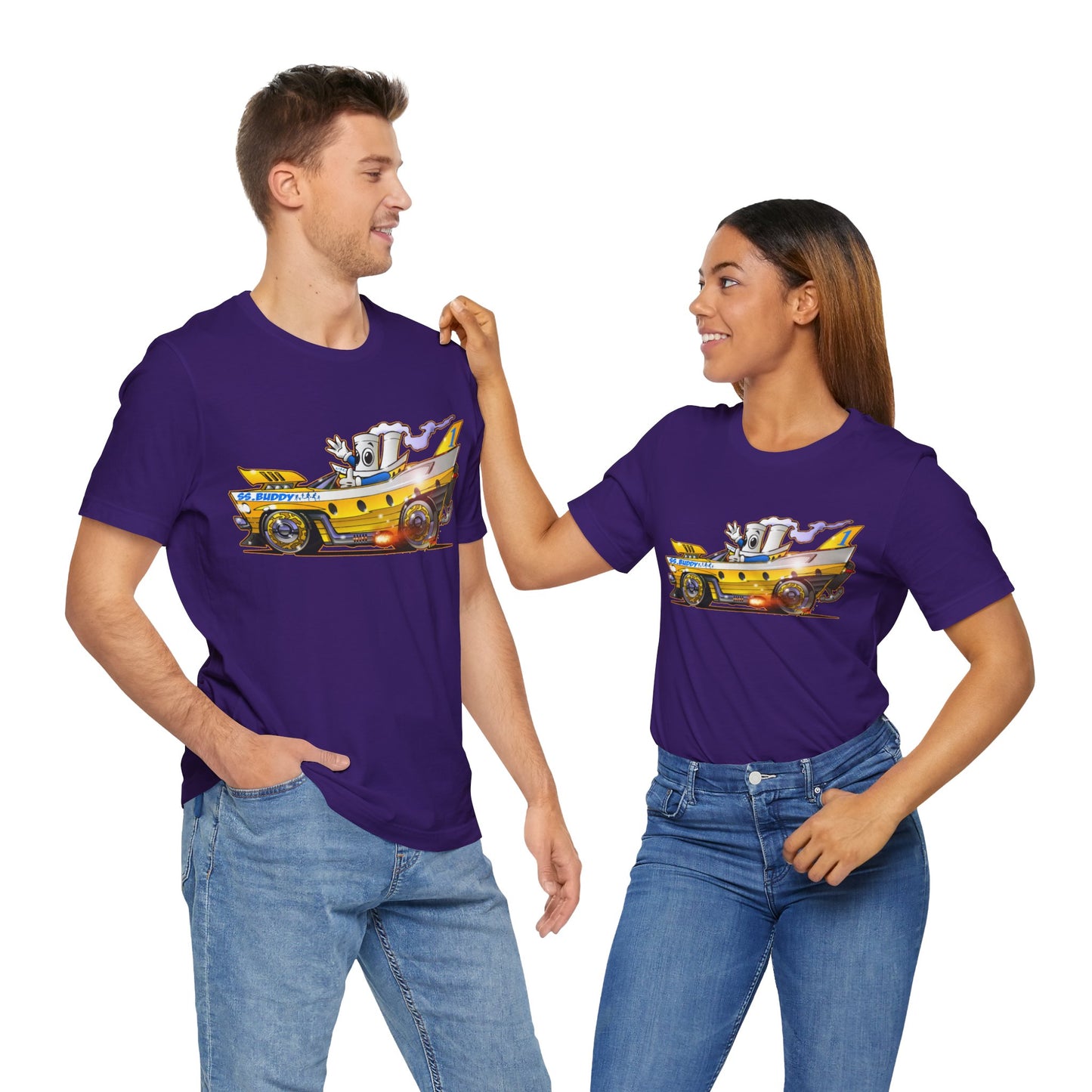 BUDDY CRUISE BUDDYMOBILE Custom Car Art Short Sleeve Tee in 17 Colors