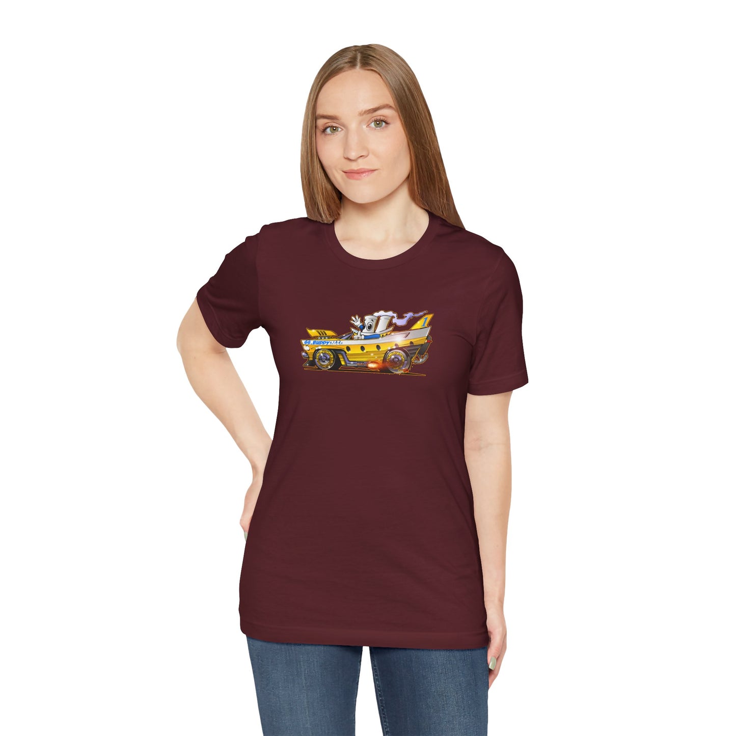 BUDDY CRUISE BUDDYMOBILE Custom Car Art Short Sleeve Tee in 17 Colors