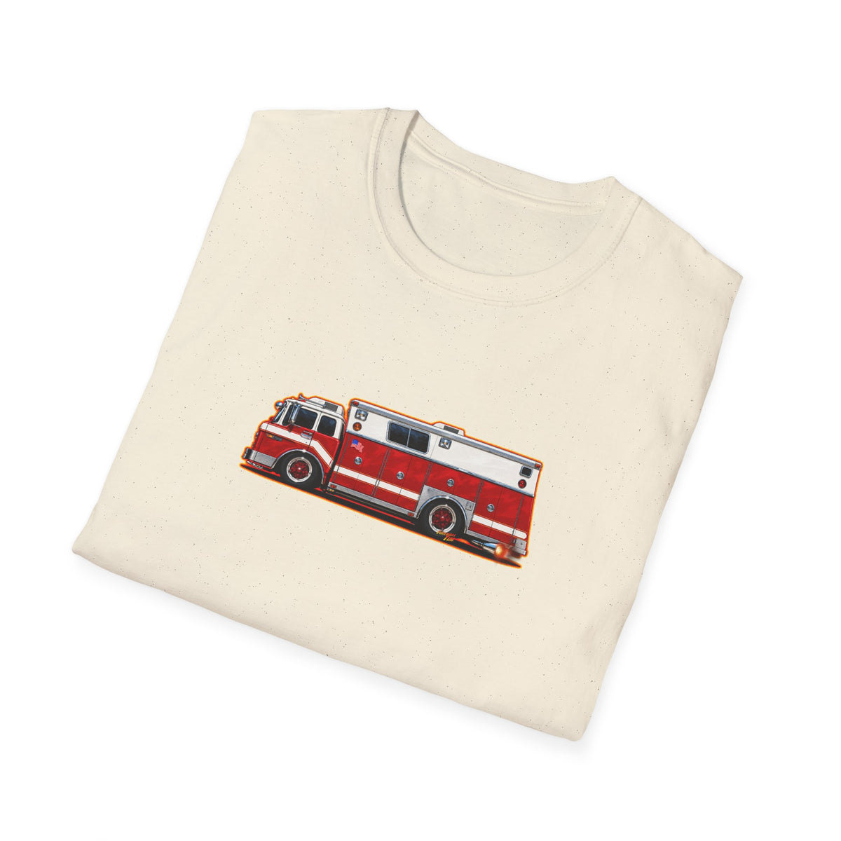 FIRE TRUCK Collectible Fireball Art TeeShirt