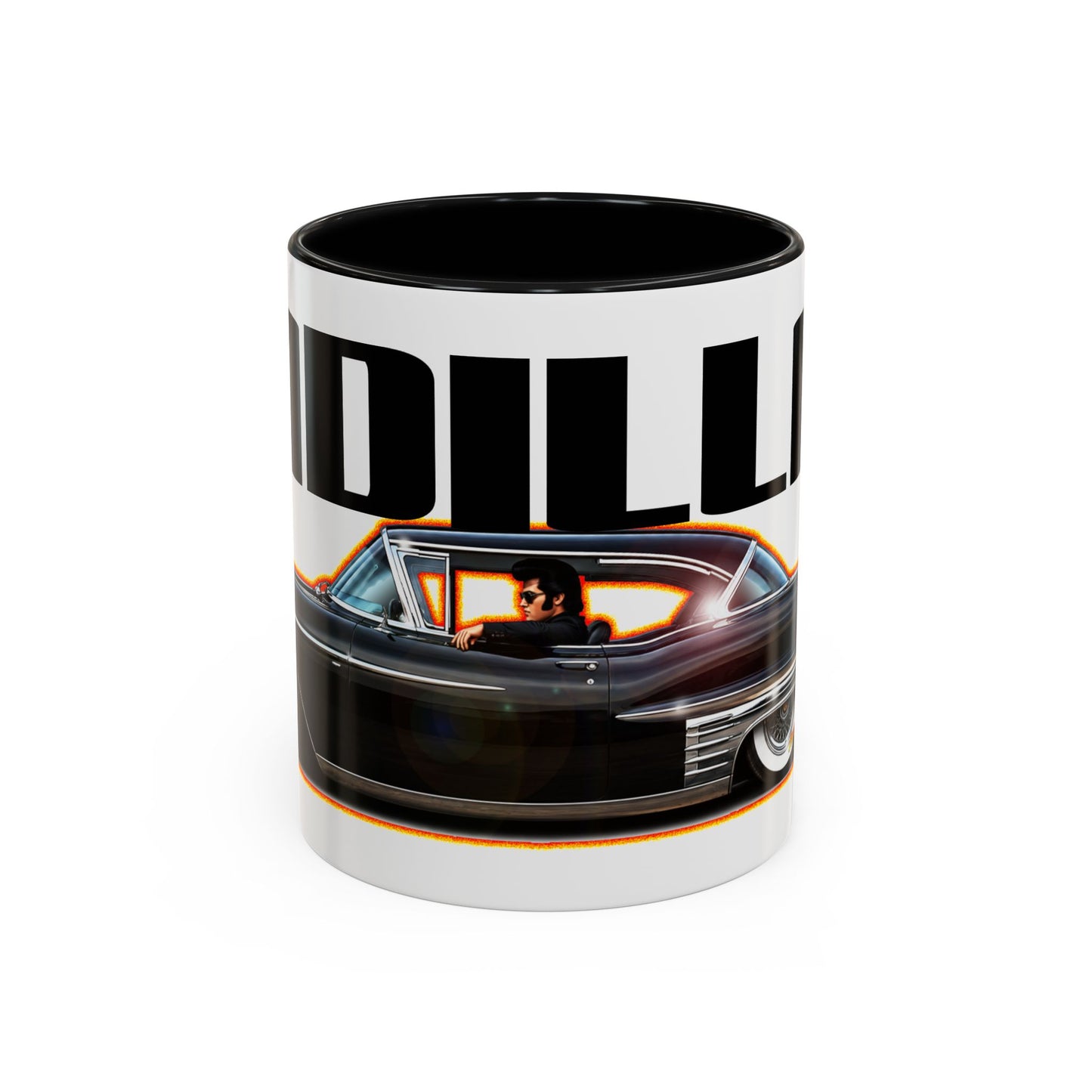 CADILLAC CUSTOM COUPE 1961 Collectible Fireball Art Coffee Mug - 2 Sizes