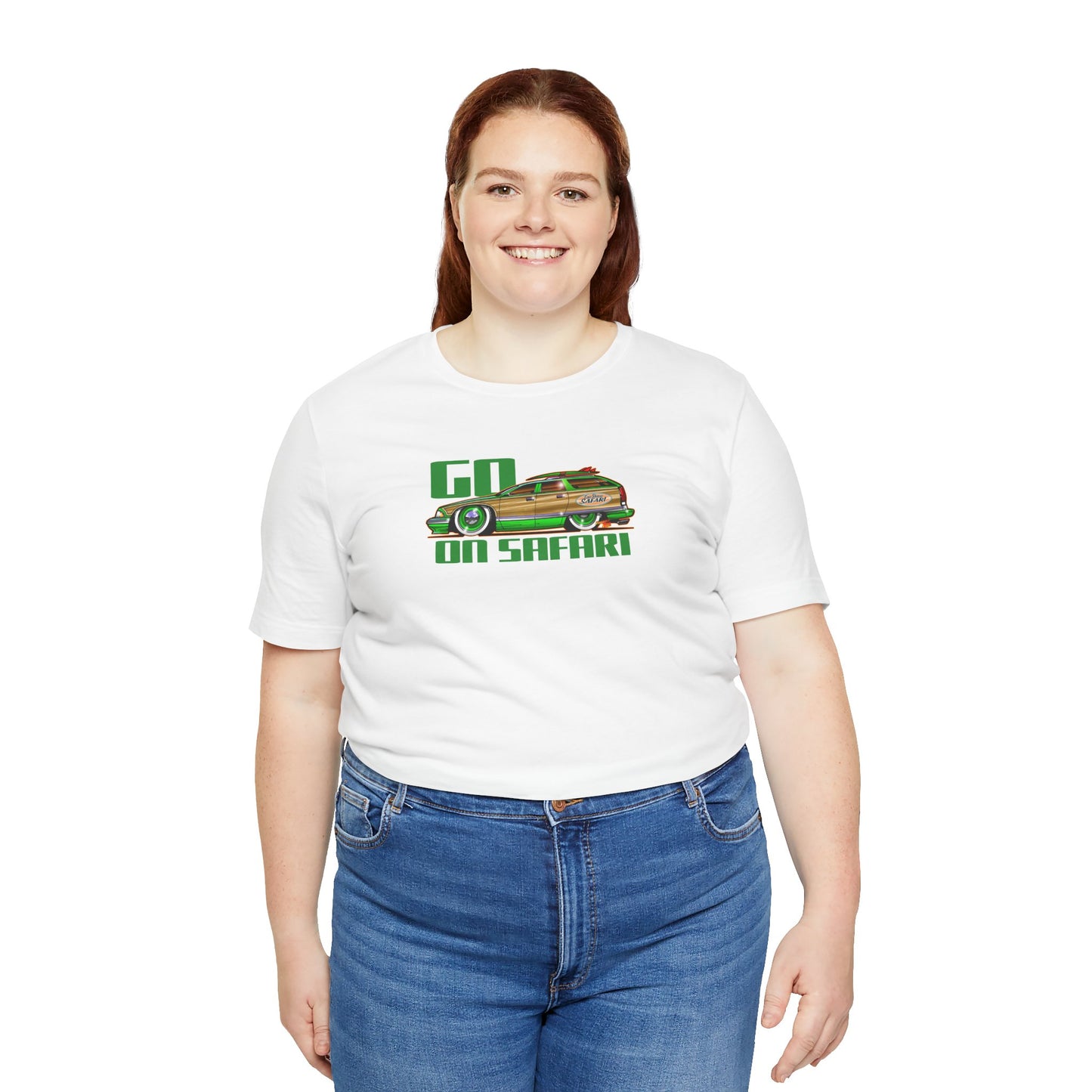 BUICK ROADMASTER Station Wagon Safari Custom Car Art Short Sleeve Tee - Colors