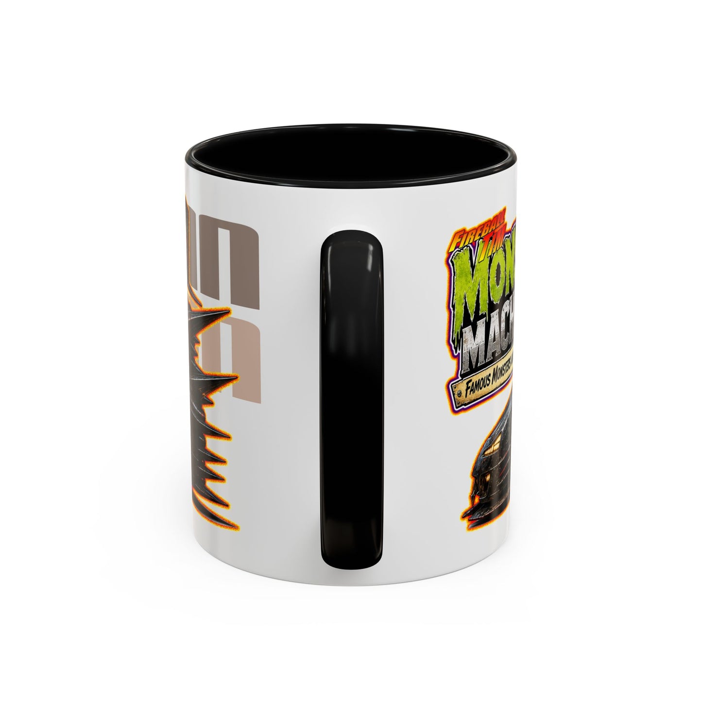 MONSTER MACHINES Wufman Halloween Collectible Fireball Art Coffee Mug - 2 Sizes