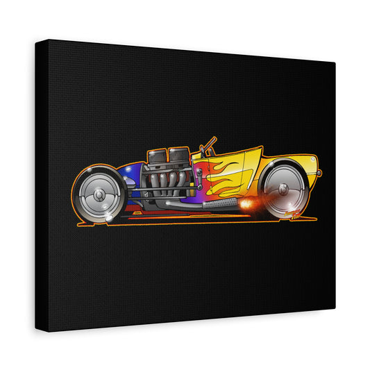 MAGNUSON Track Roadster Hot Rod Fireball Art Canvas Print