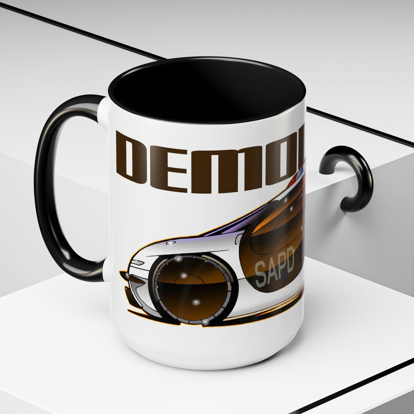DEMOLITION MAN Sylvester Stallone Police Car Collectible Coffee Art Mug 2 Sizes