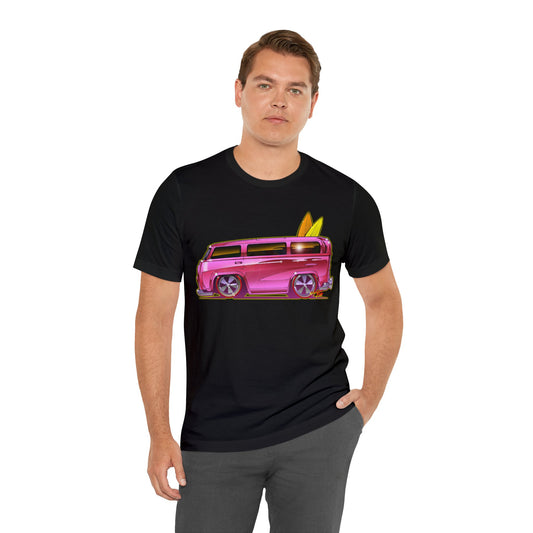 Hot Wheels PINK BEACH BOMB VW Bus Unisex Jersey Short Sleeve TShirt 12 Colors