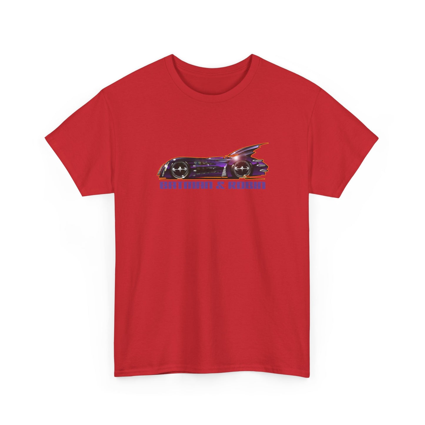 BATMAN & ROBIN 1997 BATMOBILE Movie Car Fireball Art Tee Shirt - Multiple Sizes