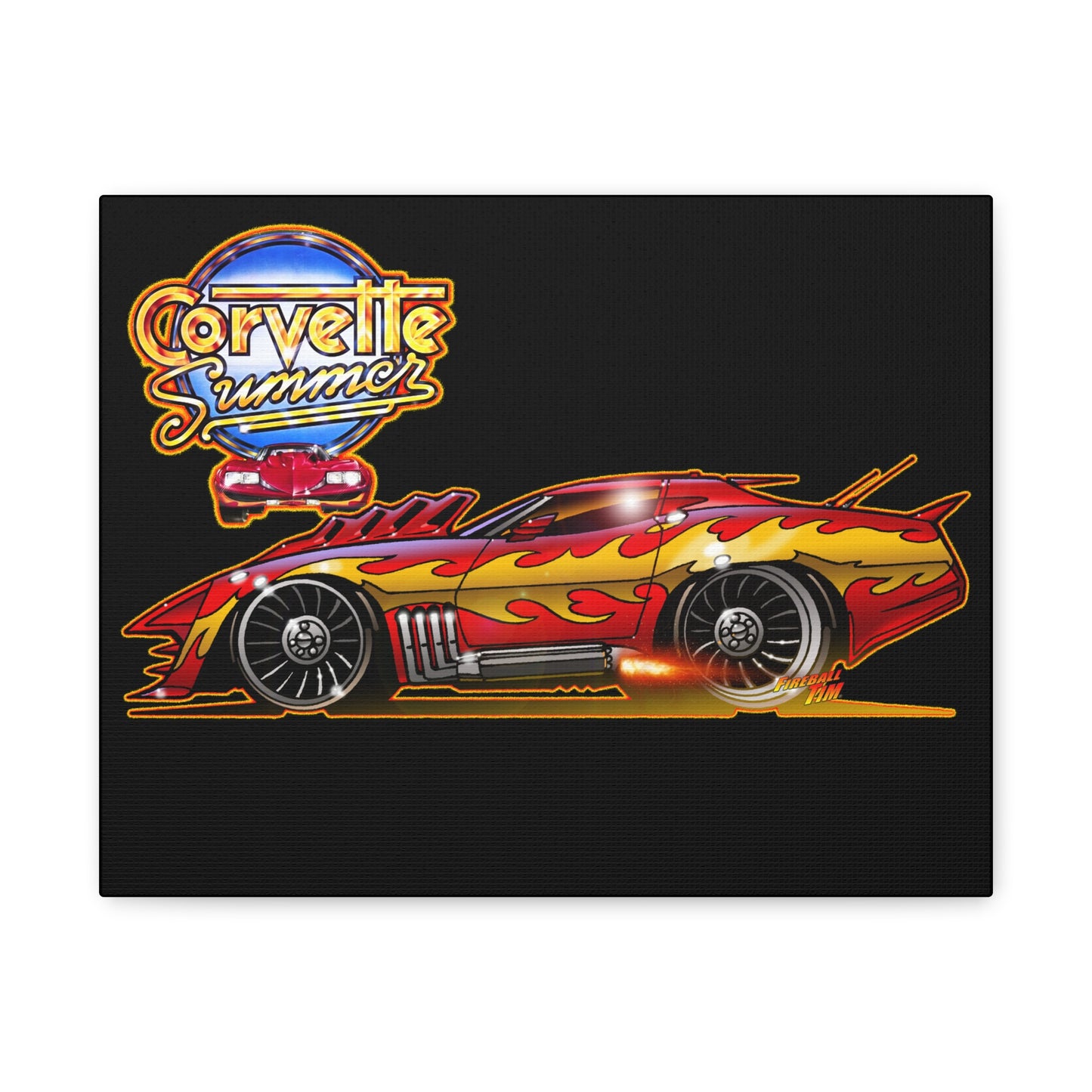 CORVETTE SUMMER Movie Car Canvas Art Print - 11x14