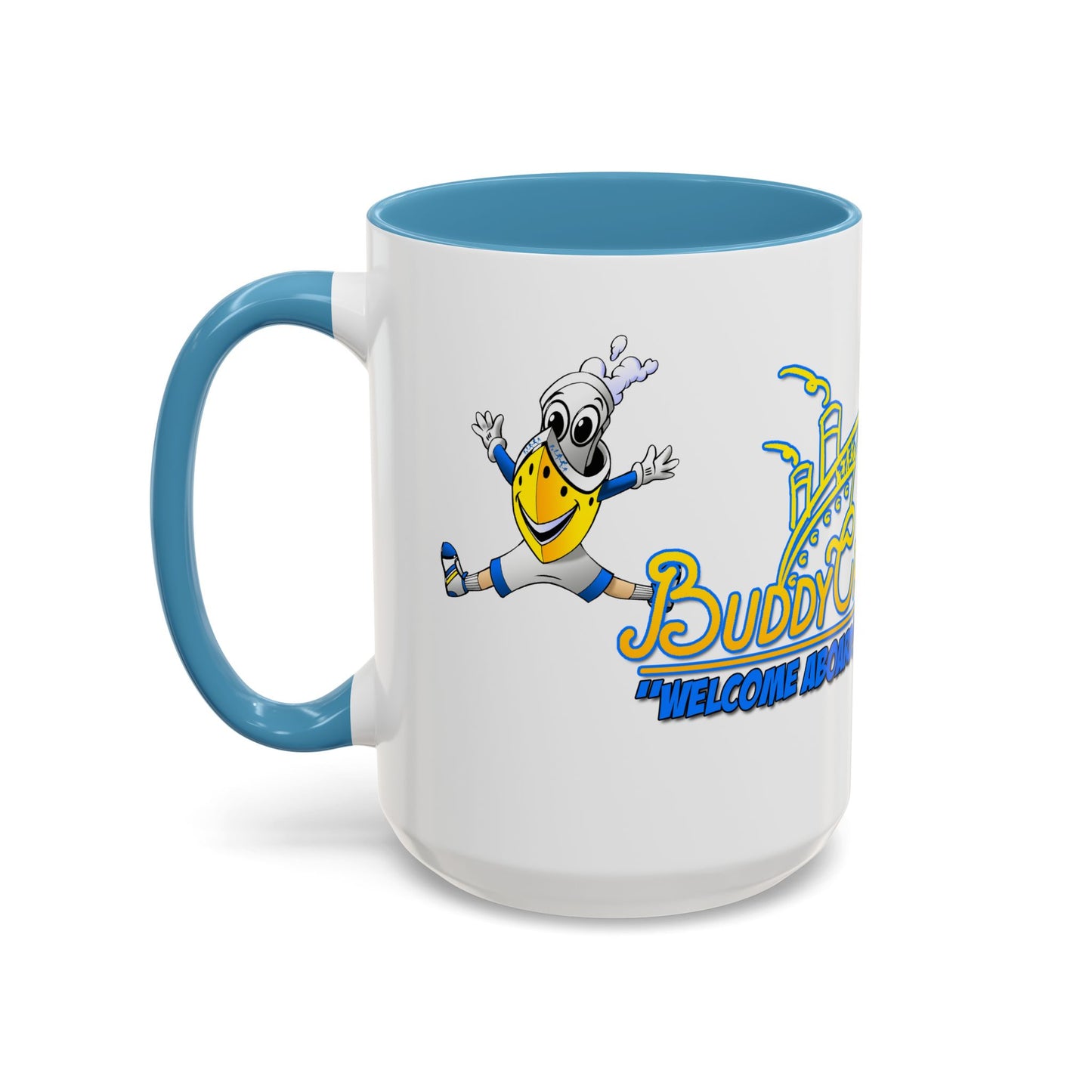 BUDDY CRUISE Mascot Jumping Coffee Mug — 11/15oz Multiple Colors