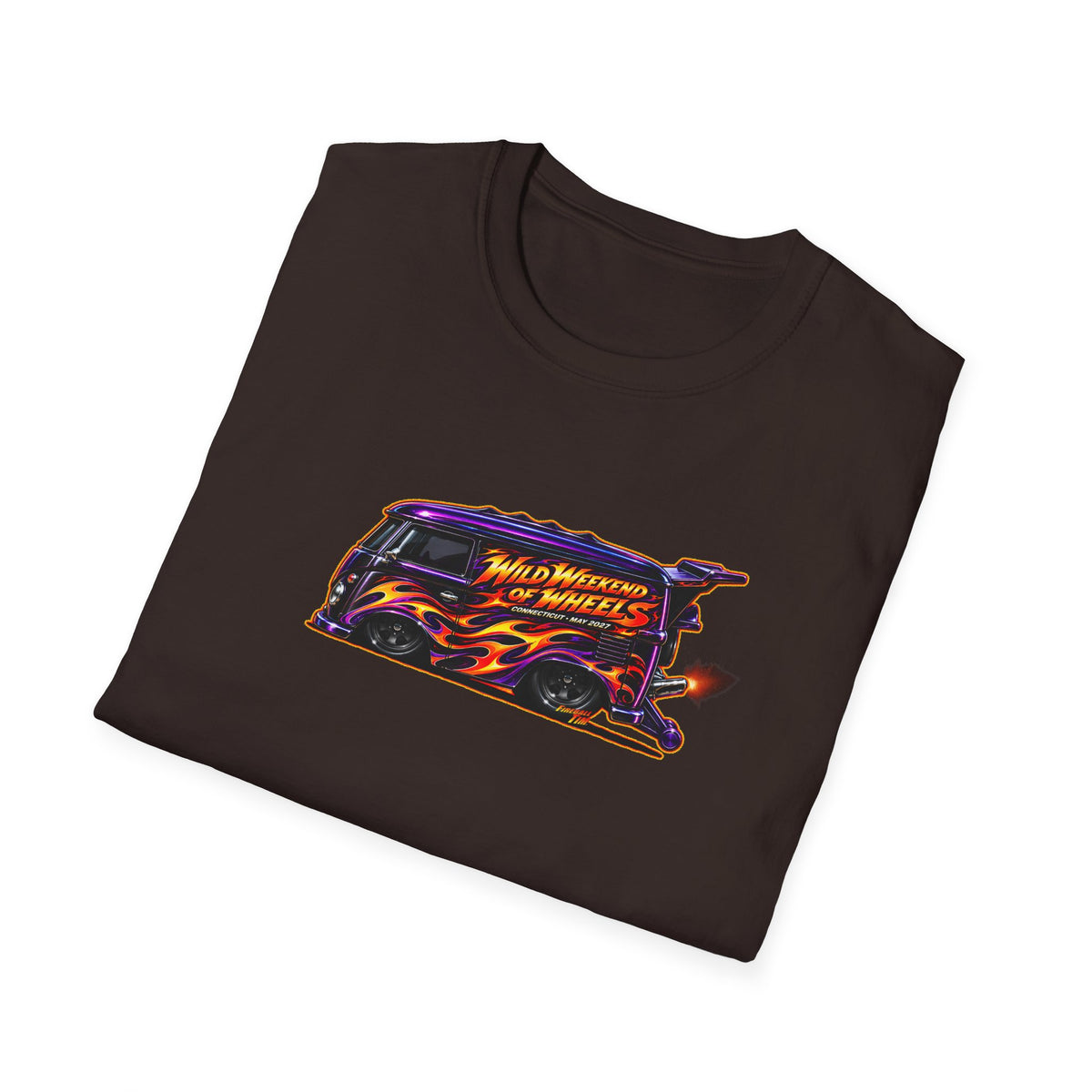HOT WHEELS Kombi Bus Collectible Fireball Art TeeShirt
