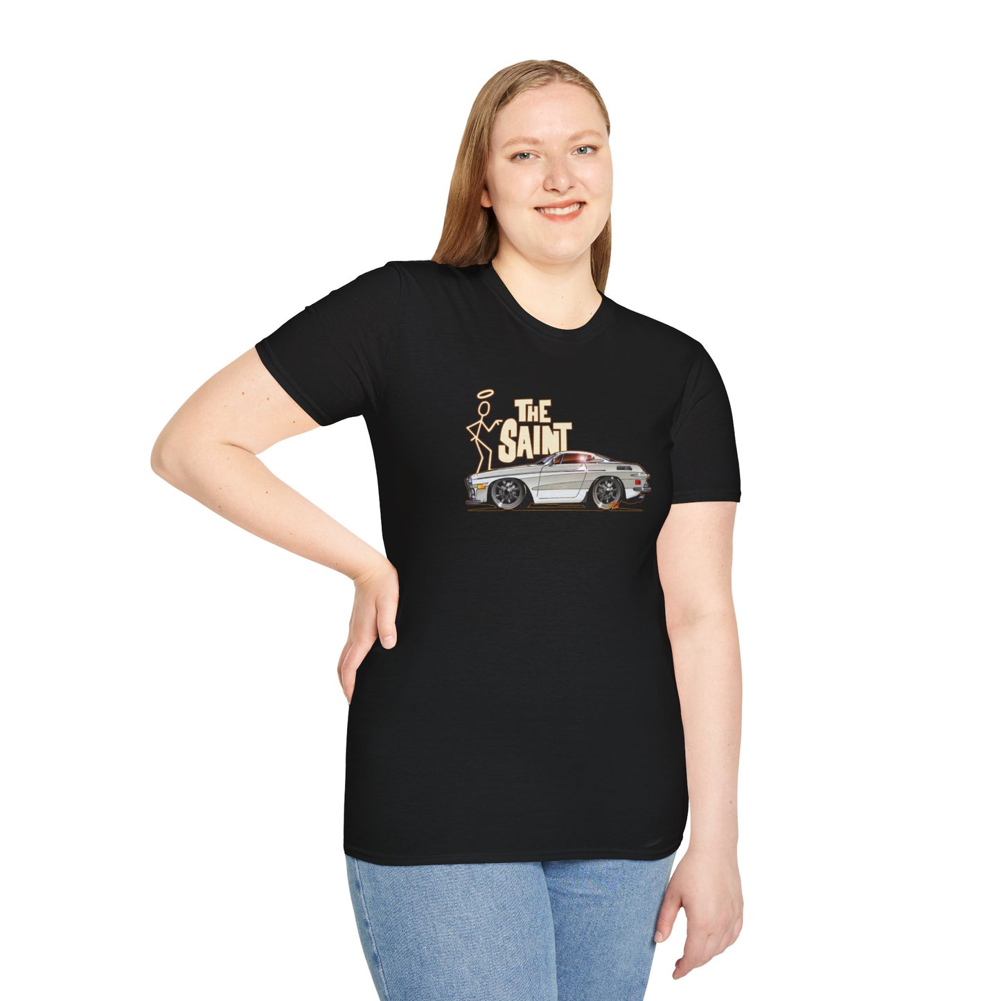 THE SAINT 1967 VOLVO 1800 S ST1 Concept Art Unisex Softstyle T-Shirt 13 Colors