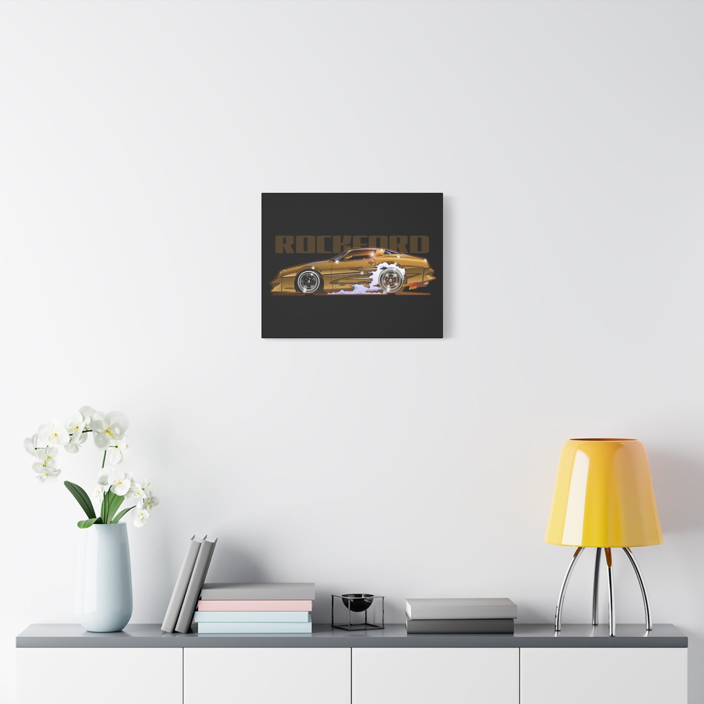 ROCKFORD FILES Pontiac Firebird Fireball Art Canvas Wall Print