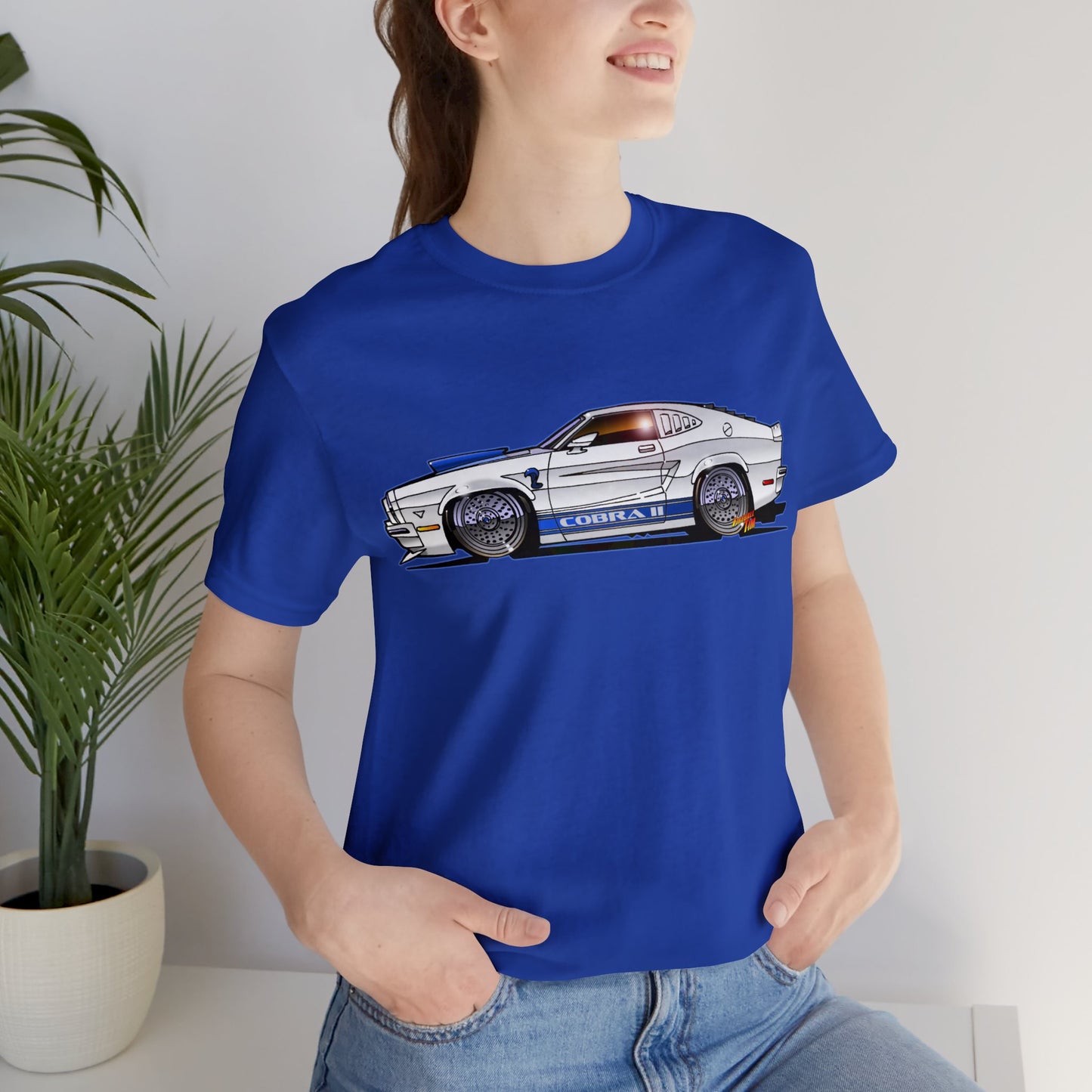 CHARLIES ANGELS TV Show Ford Mustang Cobra 2 Unisex Jersey Short Sleeve Tee 11 Colors