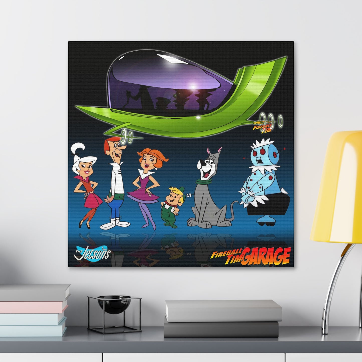 THE JETSONS Family Concept Art MASTERPRINT Canvas Print 24x24