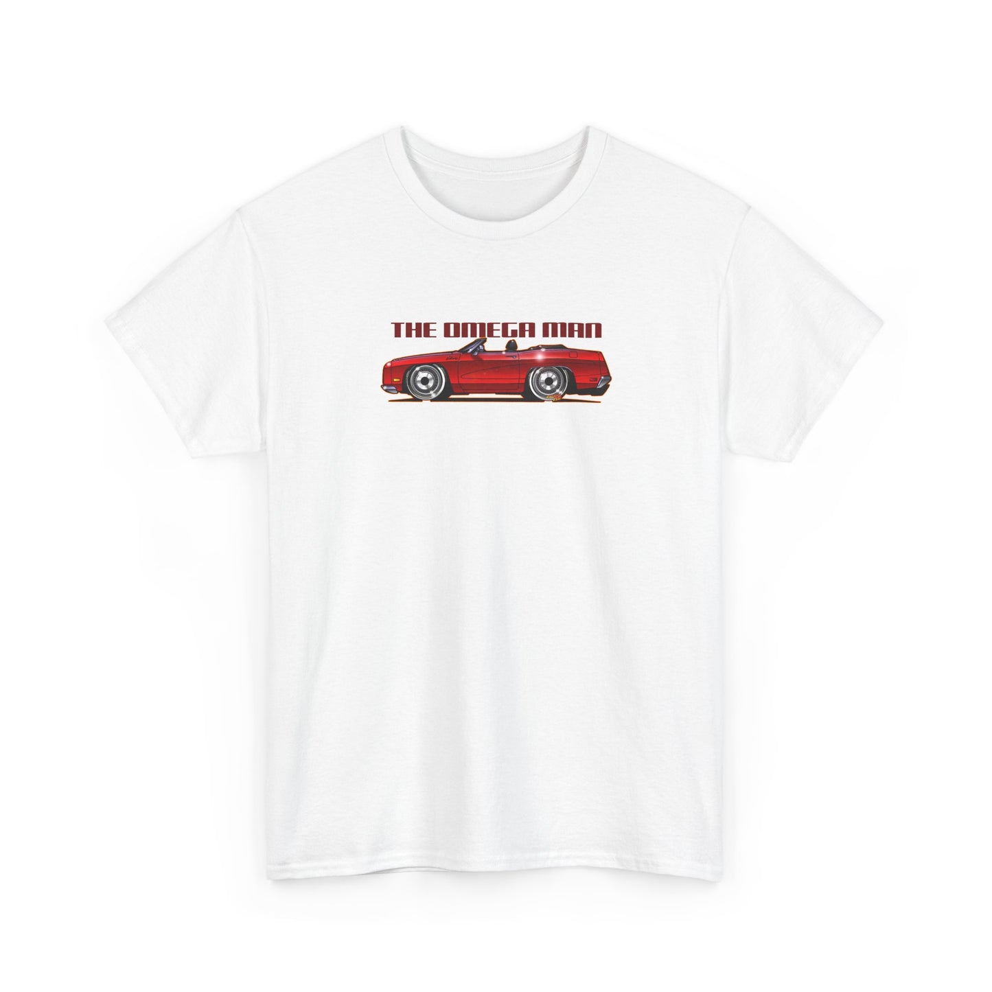 THE OMEGA MAN 1970 Ford Galaxie Movie Car Fireball Art Tee Shirt - Multiples