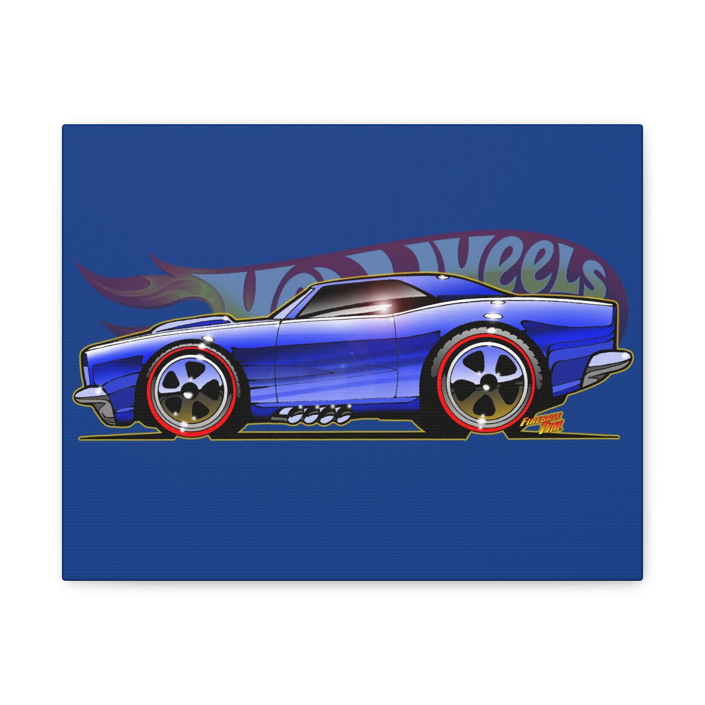 HOT WHEELS CUSTOM CAMARO Muscle Car Concept Art Canvas Print 11x14