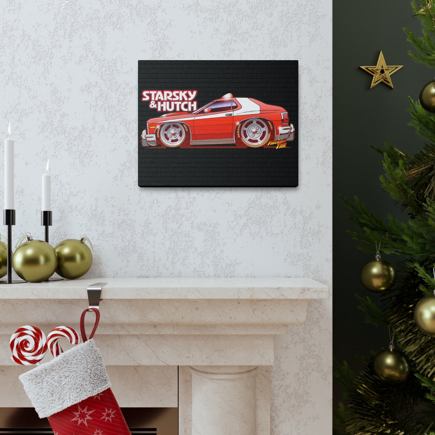 STARSKY AND HUTCH Ford Torino Collectible Canvas Wall Print 11x14