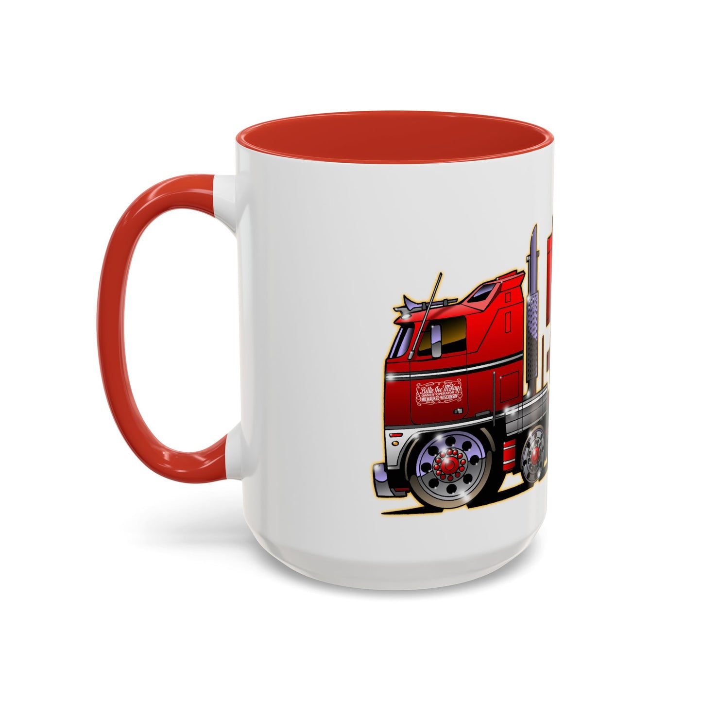 BJ AND THE BEAR TV Show Semi Truck Concept Art Coffee Mug 2 Sizes 2 Colors