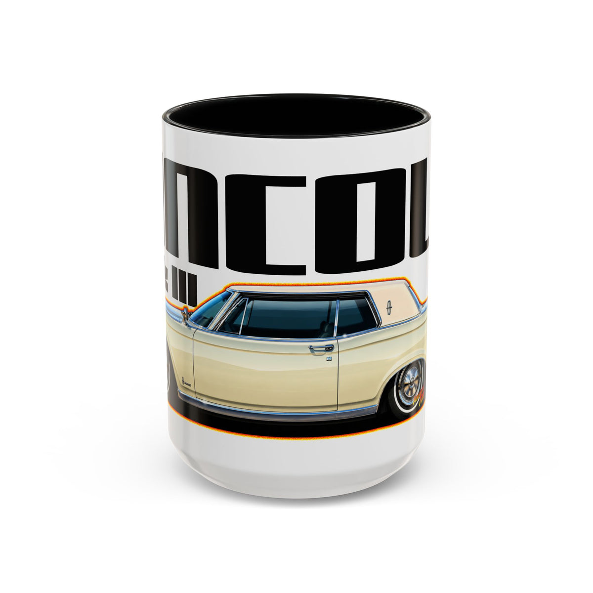 LINCOLN MARK III 1970 Collectible Fireball Art Coffee Mug - 2 Sizes