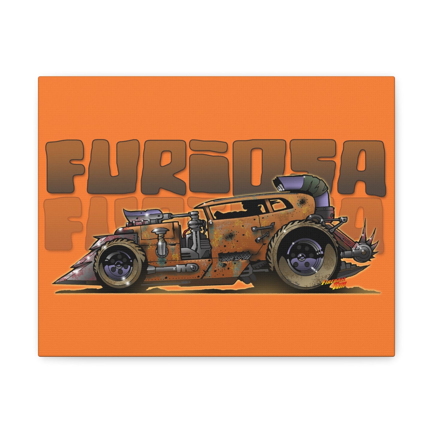 FURIOSA Mad Max Movie Car Hot Rod Canvas Gallery Art Print