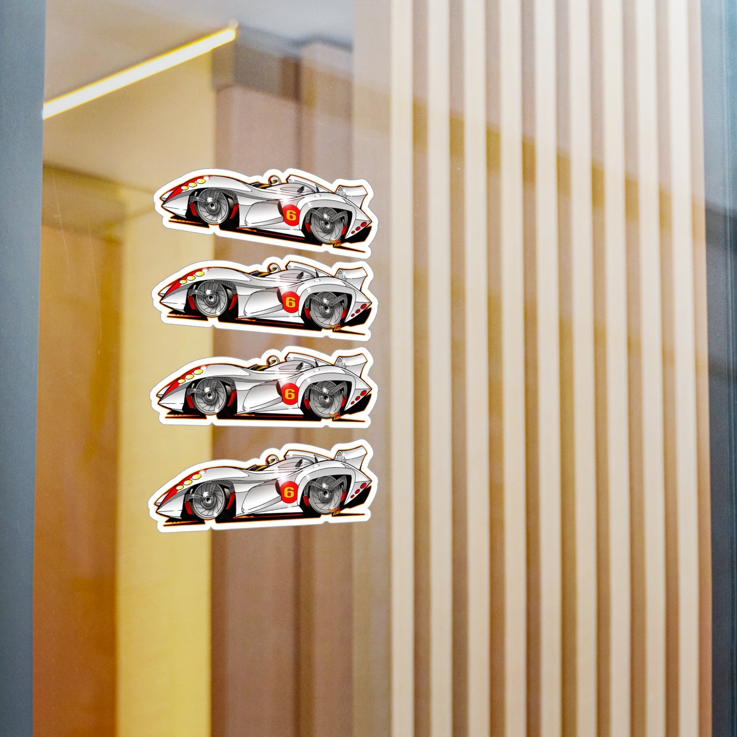 SPEED RACER MACH 6 Fireball Art Decal Sticker Set