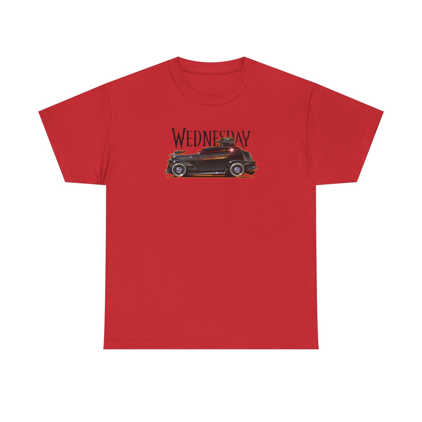 WEDNESDAY TV SHOW PONTIAC LIMO Heavy Cotton Tee Shirt - Multiple Colors