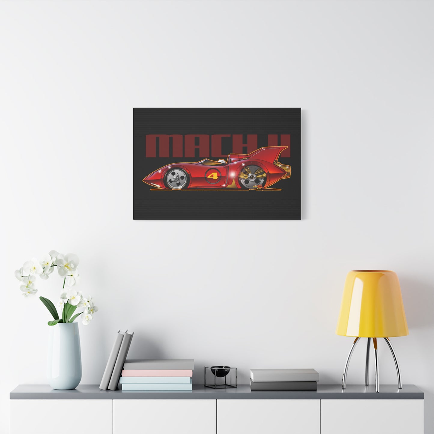 SPEED RACER MACH 4 Fireball Art Canvas Wall Print