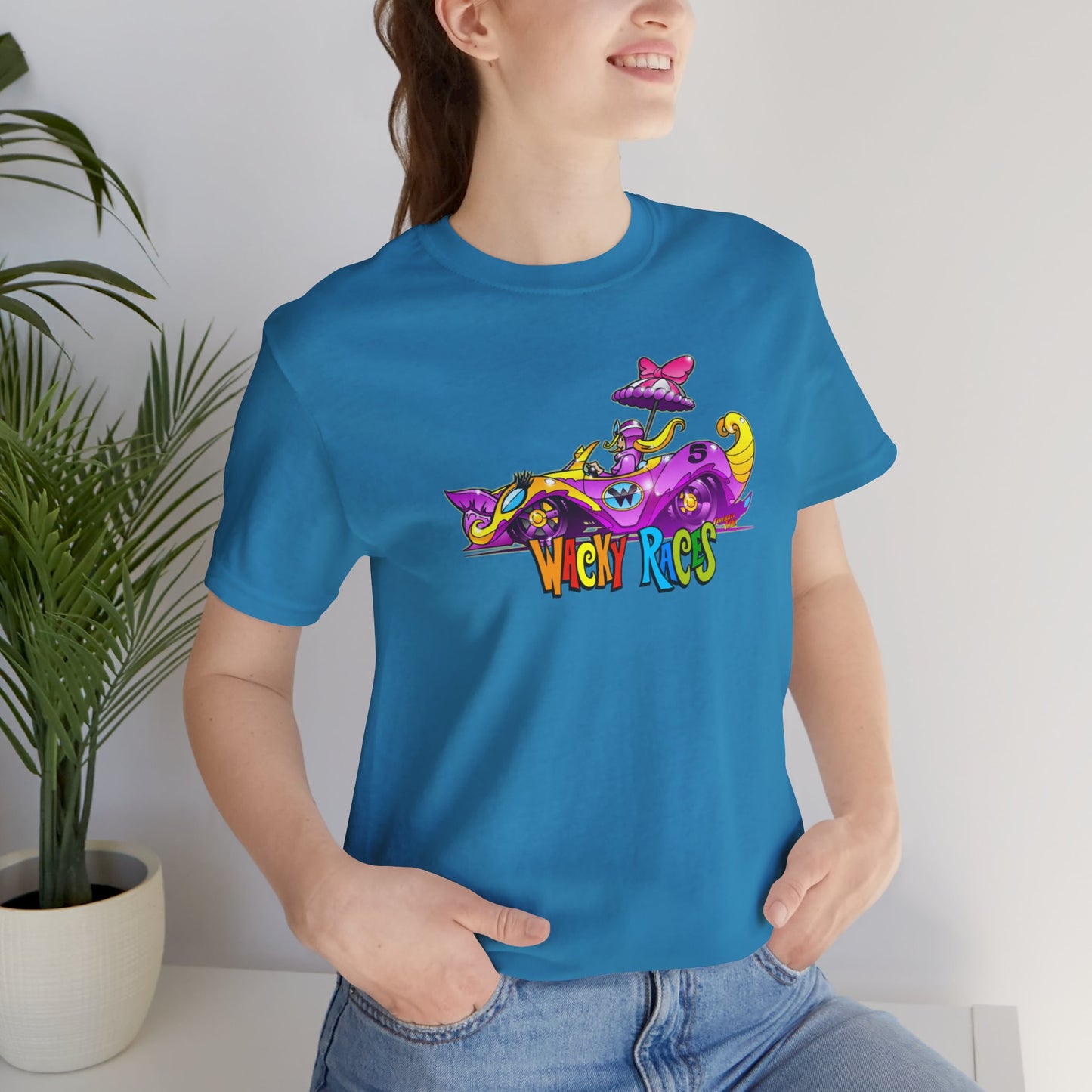 PENELOPE PITSTOP Wacky Races Cartoon Concept Art Short Sleeve Tee 10 Colors