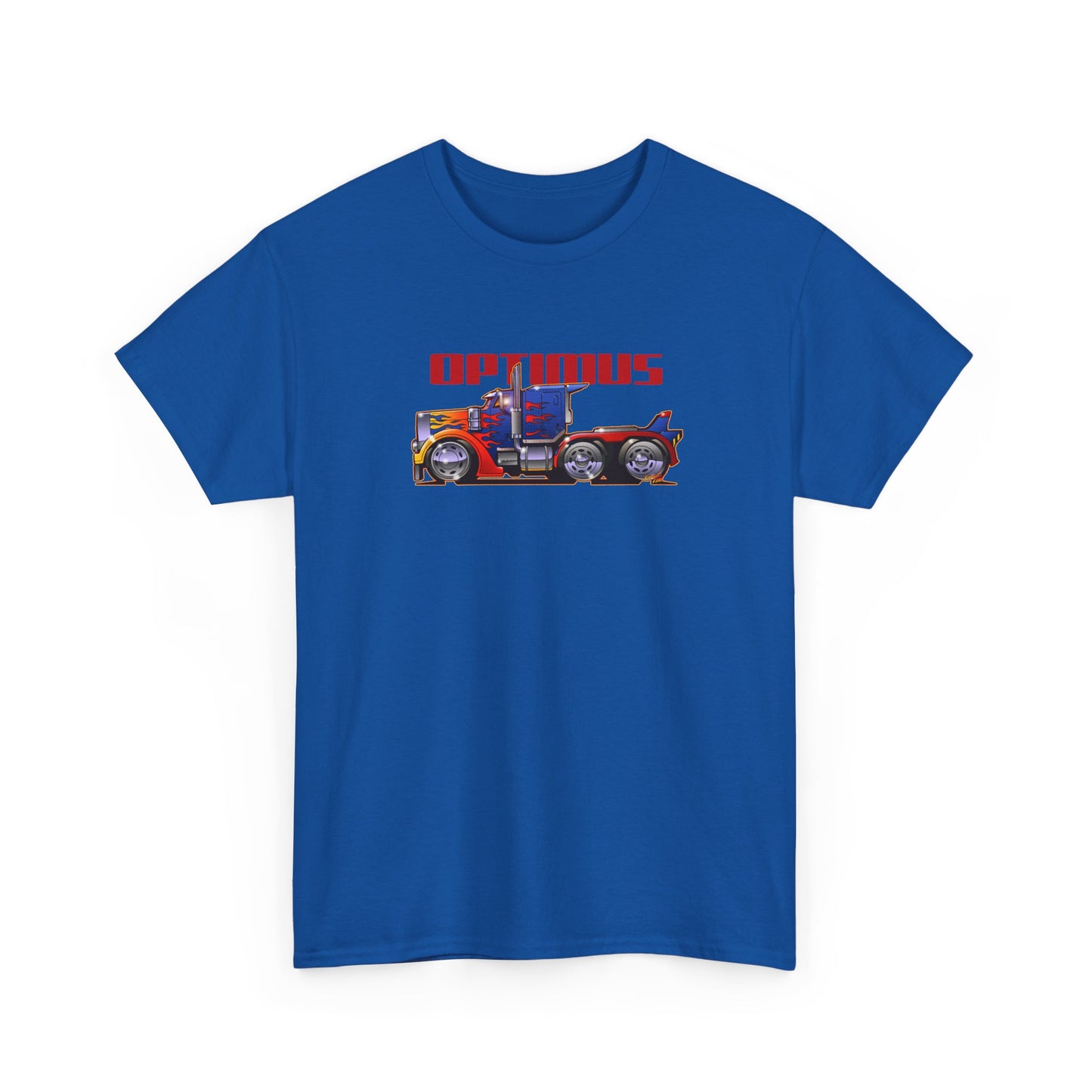 TRANSFORMERS OPTIMUS PRIME Semi Truck Fireball Art Tee Shirt - Multiples