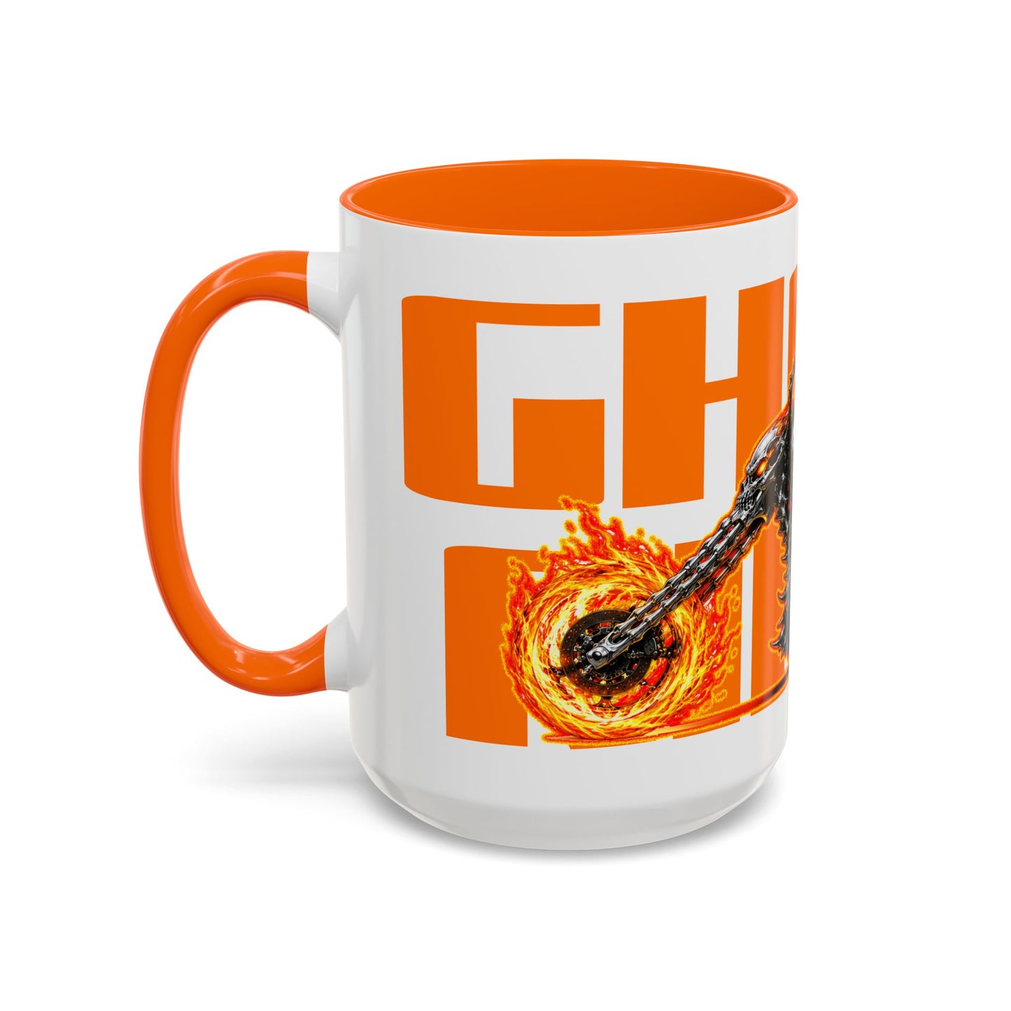 GHOST RIDER CHOPPER Collectible Fireball Art Coffee Mug - 2 Sizes