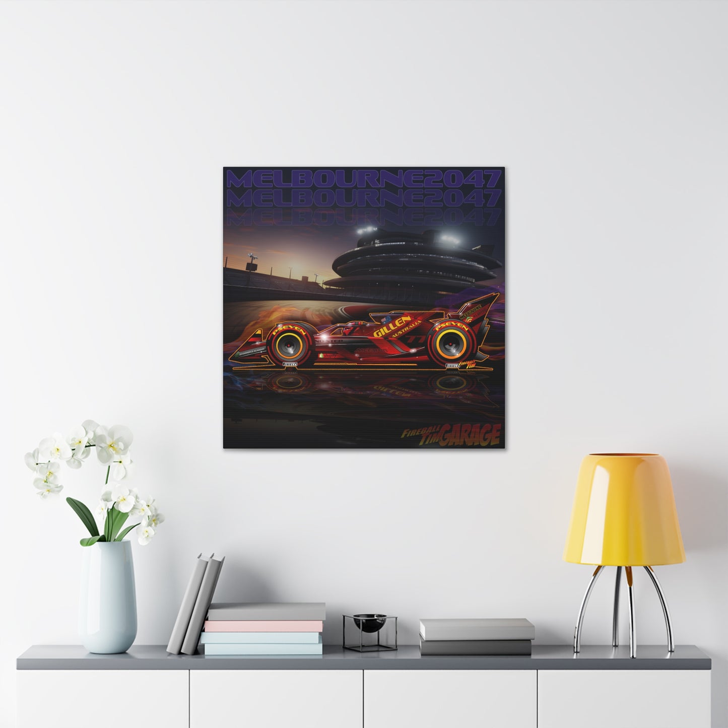 GILLEN AUSTRALIA F1 2047 Concept Art Canvas MASTERPRINT 3 Sizes