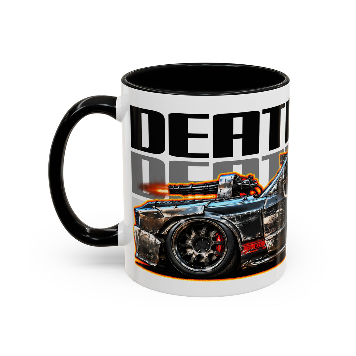 DEATH RACE MUSTANG Collectible Fireball Art Coffee Mug - 2 Sizes