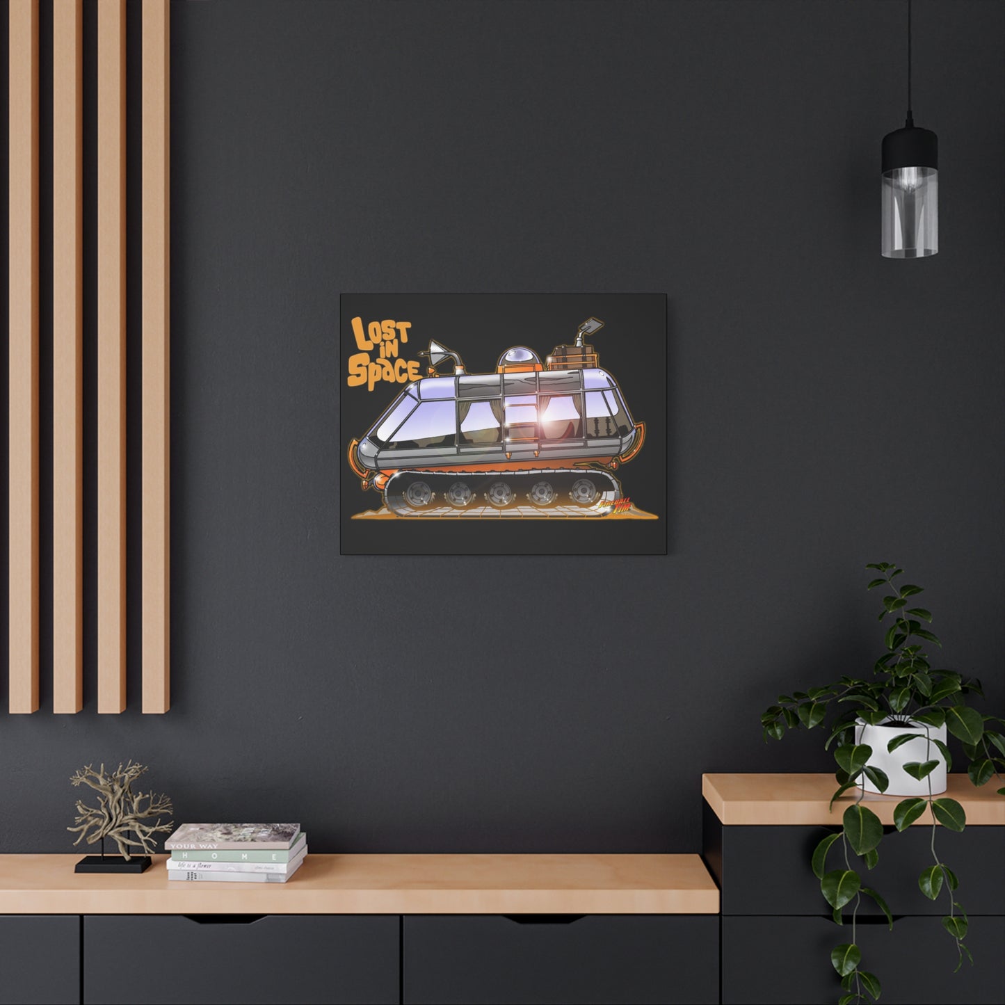 LOST in SPACE Classic TV Chariot Canva Art Wall Print