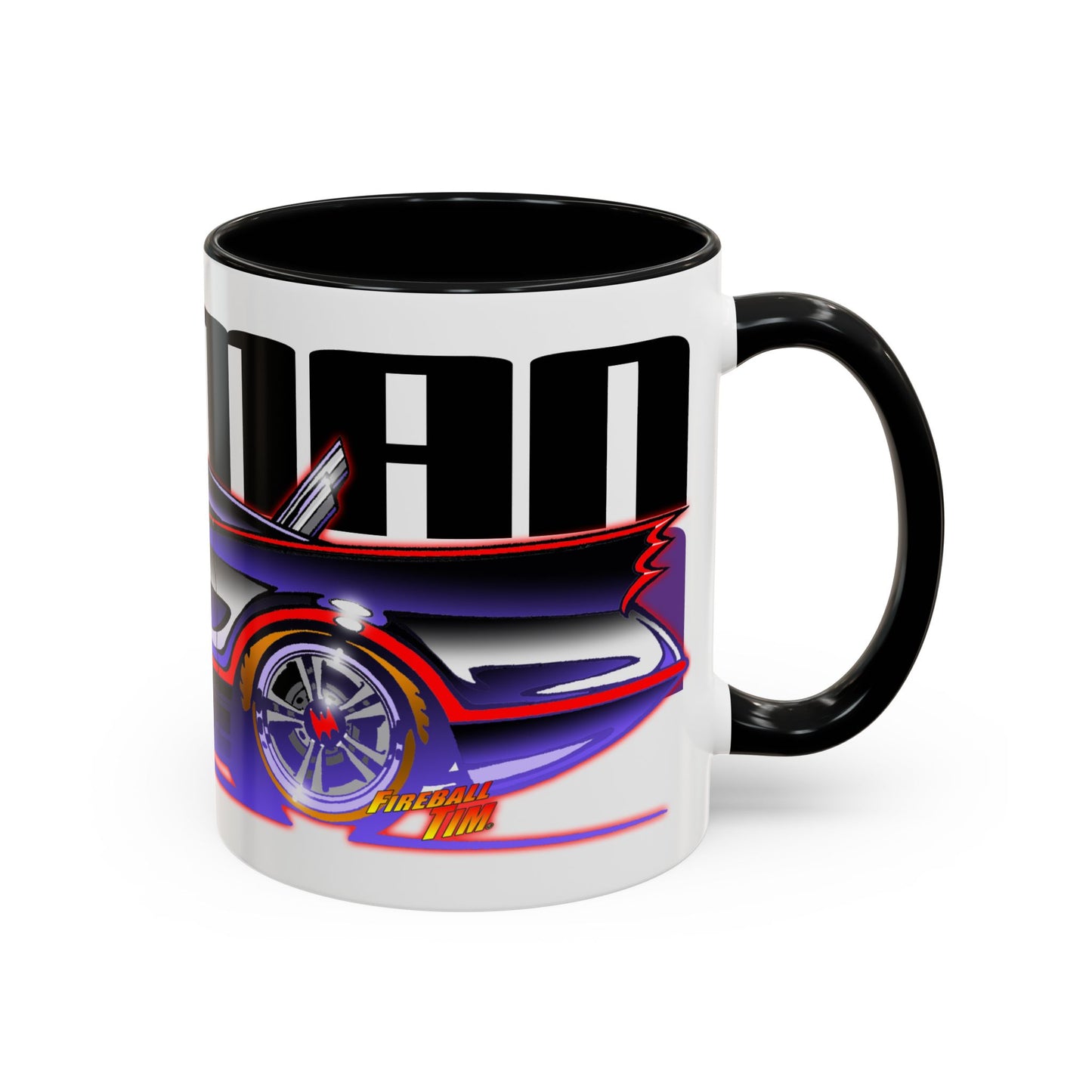 BATMOBILE 1966 BATMAN Collectible Fireball Art Coffee Mug - 2 Sizes