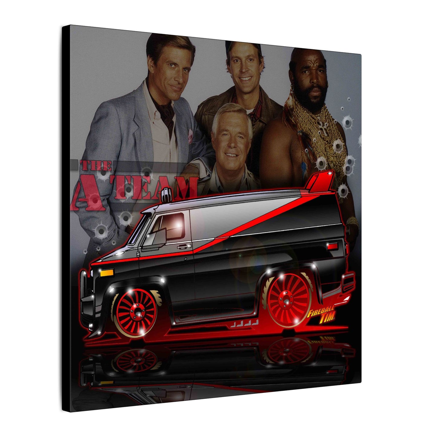 ATEAM VAN TV Show Car Canvas Art Print - 2 Sizes