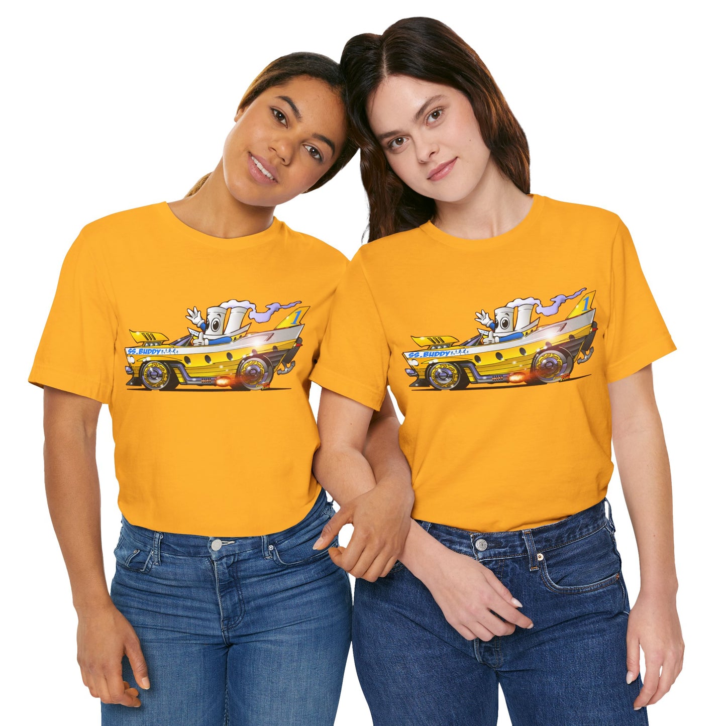 BUDDY CRUISE BUDDYMOBILE Custom Car Art Short Sleeve Tee in 17 Colors