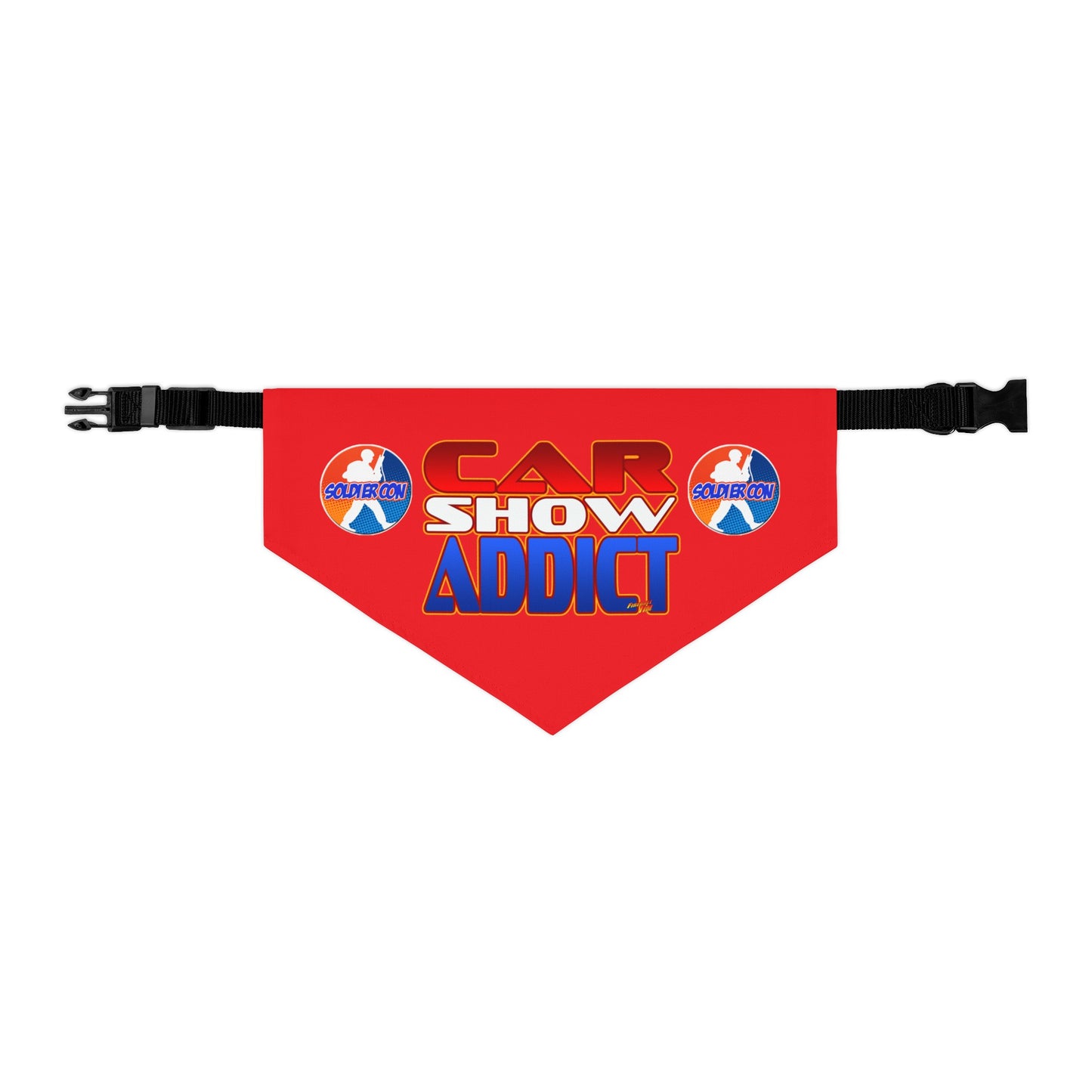 SOLDIER CON CAR SHOW ADDICT Official Pet Bandana Collar