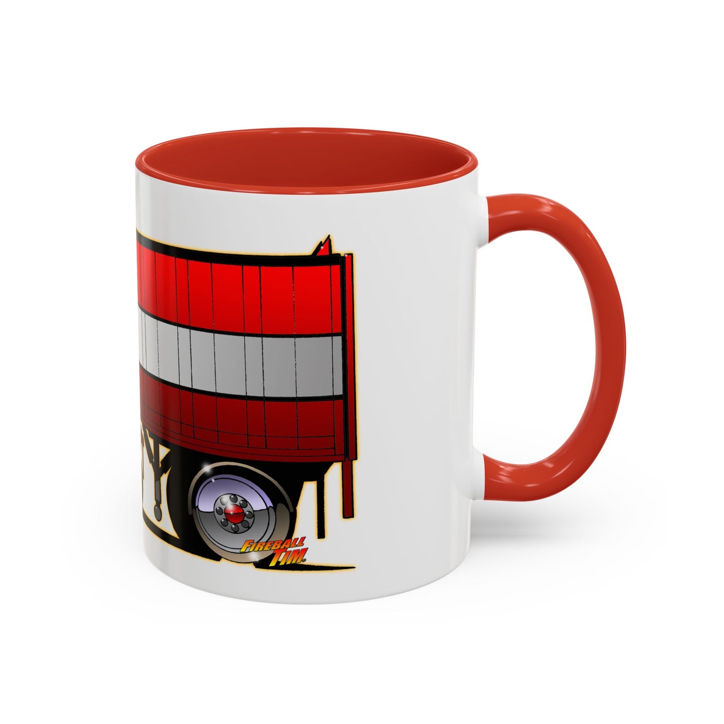 BJ AND THE BEAR TV Show Semi Truck Concept Art Coffee Mug 2 Sizes 2 Colors