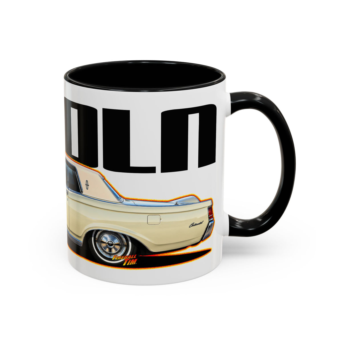 LINCOLN MARK III 1970 Collectible Fireball Art Coffee Mug - 2 Sizes