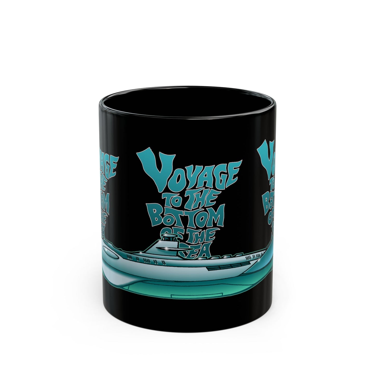 VOYAGE TO THE BOTTOM OF THE SEA Concept Art Seaview Submarine Black Coffee Mug