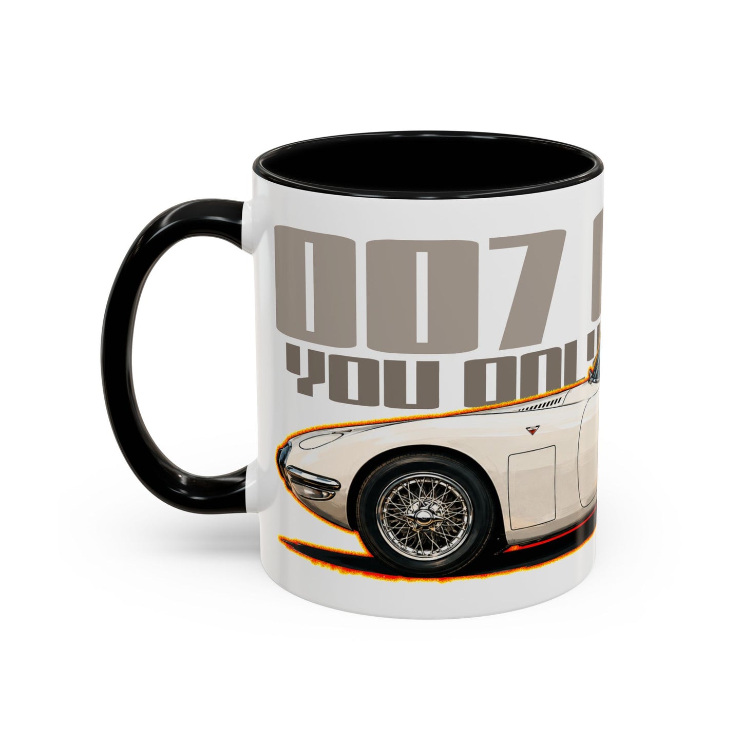 JAMES BOND 007 You Only Live Twice Toyota 2000GT Collectible Fireball Art Coffee Mug - 2 Sizes
