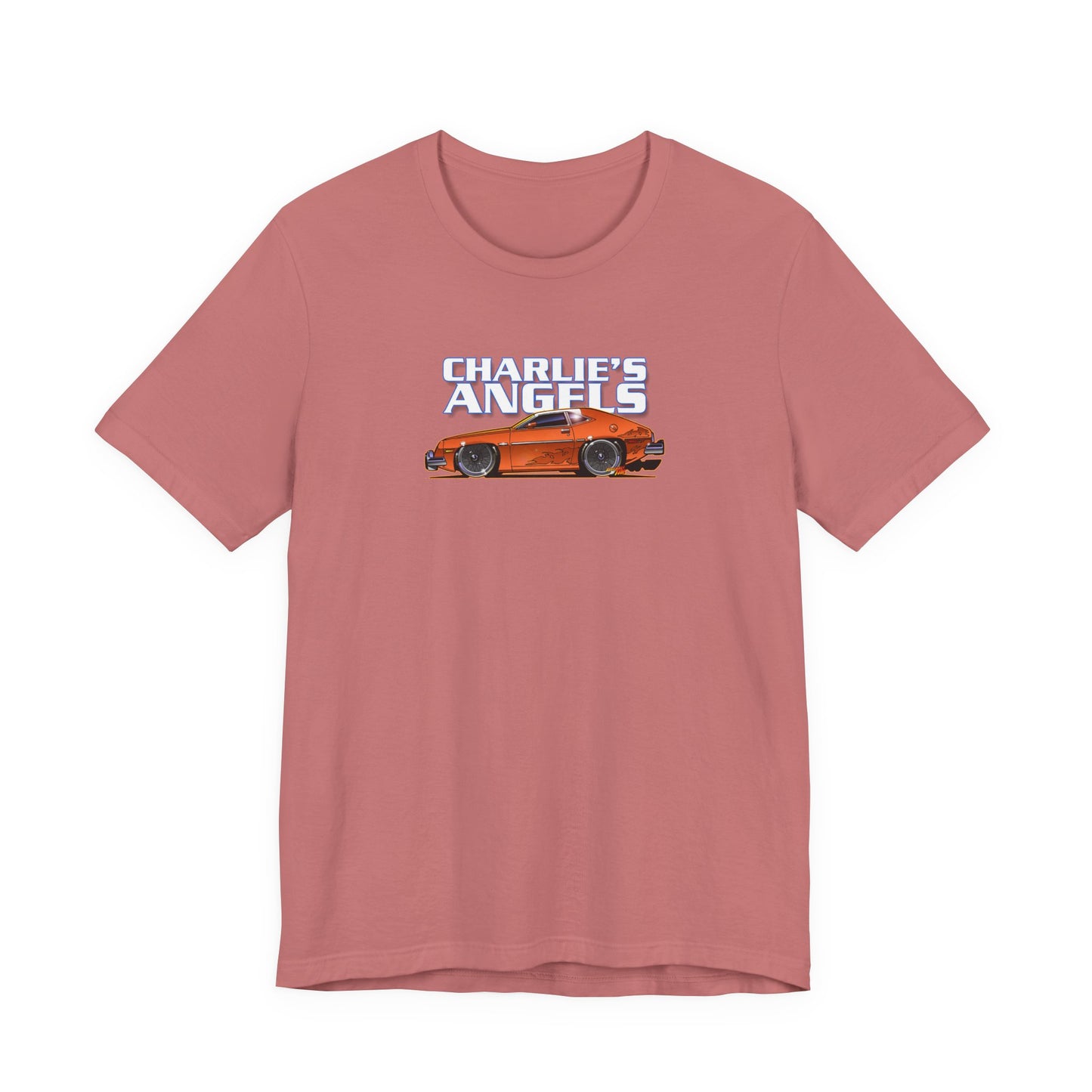 CHARLIES ANGELS 1977 Ford Pinto Concept Art Short Sleeve Tee 12 Colors