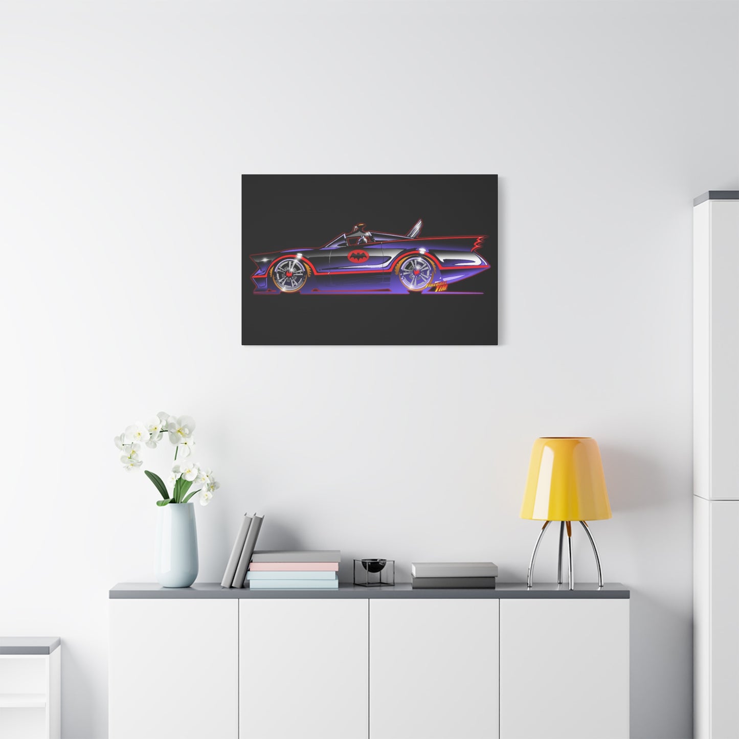BATMOBILE 1966 BATMAN TV Car Canvas Art Print 11x14