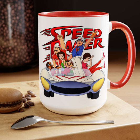 SPEED RACER Cast Mach 5 Coffee Mug 15oz 2 Colors-Mug-Fireball Tim Garage