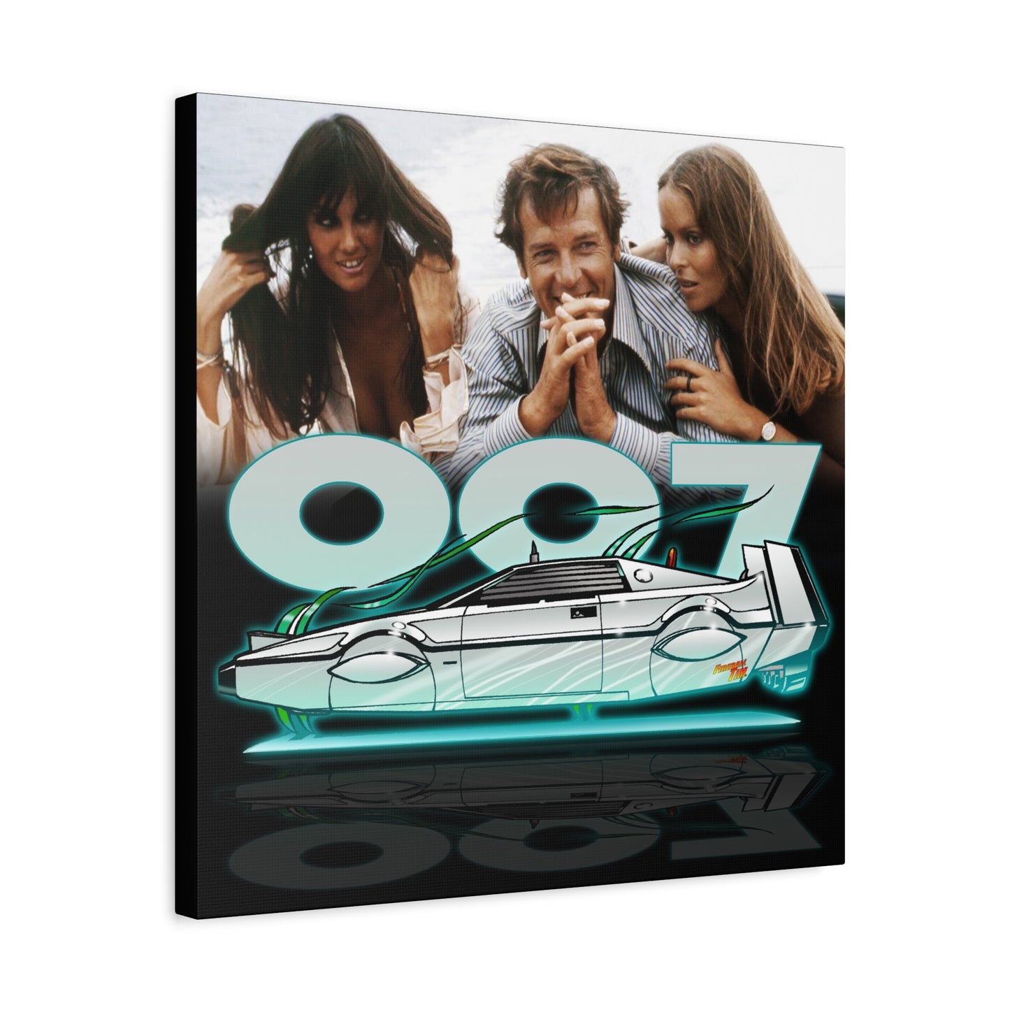 LOTUS SUBMARINE James Bond Fireball Art Canvas Print