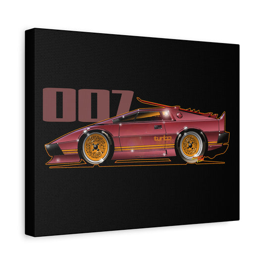 LOTUS ESPRIT TURBO For Your Eyes Only 007 James Bond Canvas Art Wall Print - 11x14