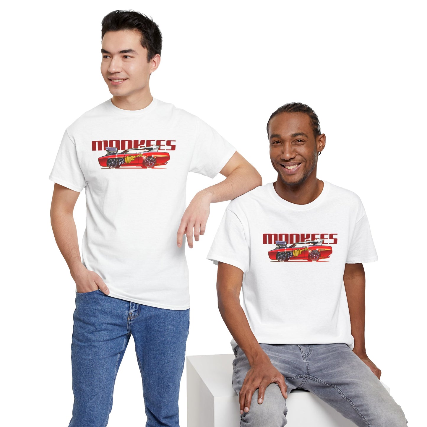 THE MONKEES Monkeemobile Cotton Tee Shirt - 12 Colors
