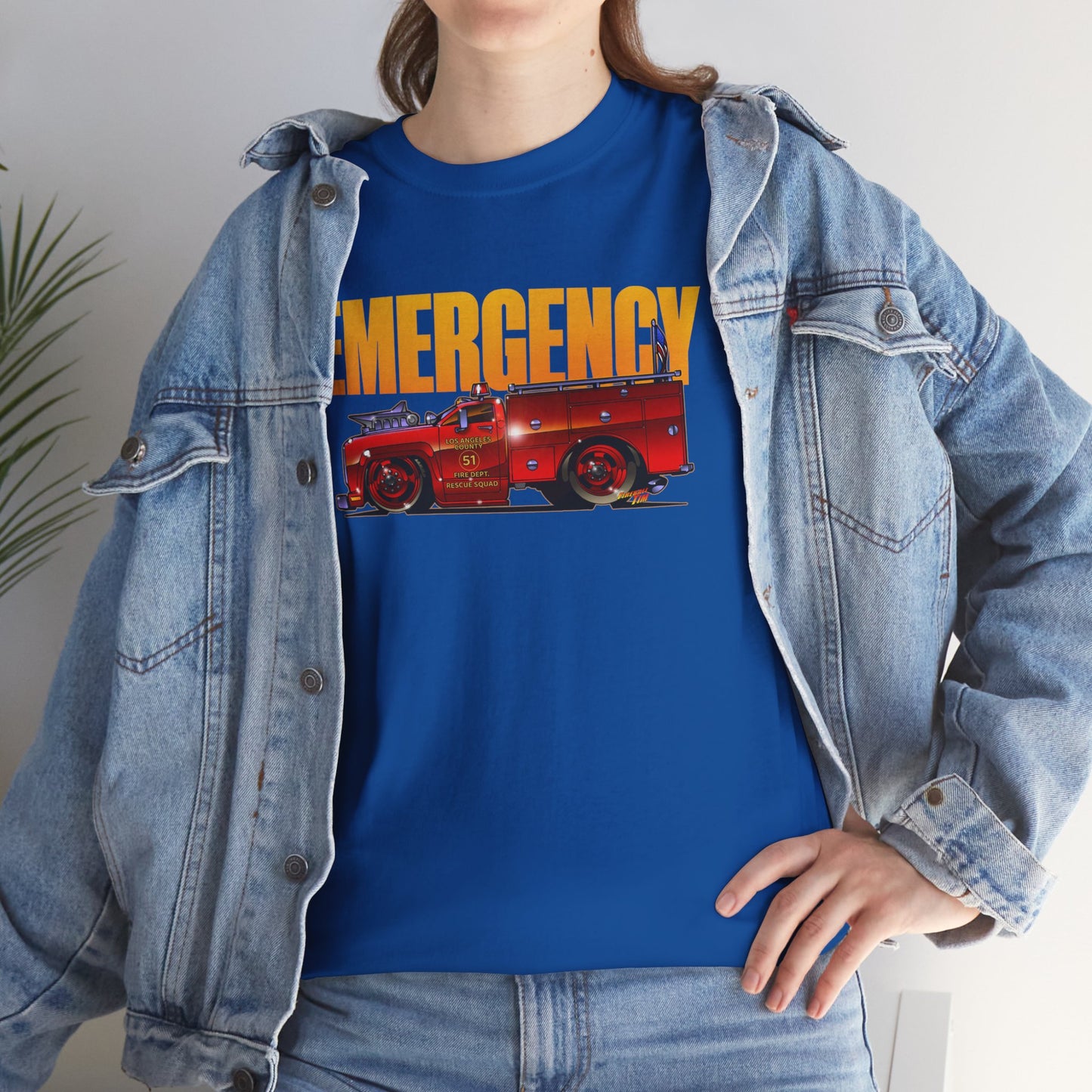 EMERGENCY TV Show SQUAD 51 Concept Art TEE Shirts 13 Colors