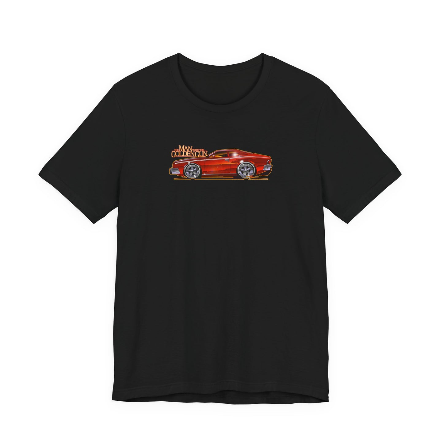 MAN WITH THE GOLDEN GUN AMC Hornet James Bond Fireball Art Short Sleeve Tee