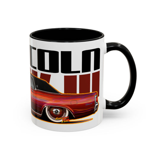 LINCOLN CONTINENTAL Mark III Custom 1961 Collectible Fireball Art Coffee Mug - 2 Sizes